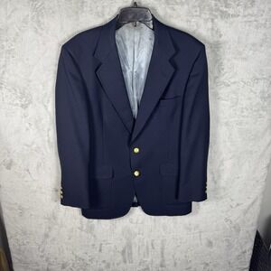 Jack Nicklaus Golden Bear Hart Schaffner‎ Marx Navy Blue Vintage Blazer Jacket